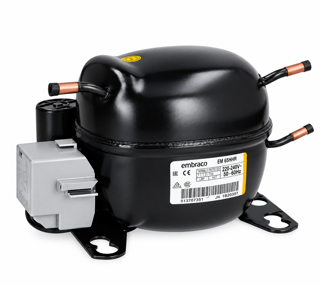 Embraco EM65HHR CSIR Compressor | 220V Refrigeration Compressor